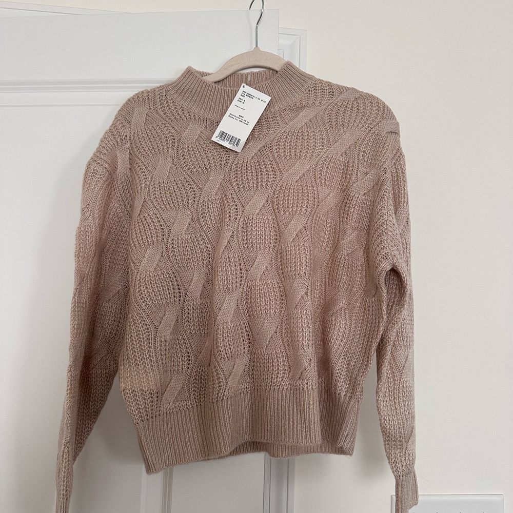 Mango Women's Cable Knit Sweater - Cream